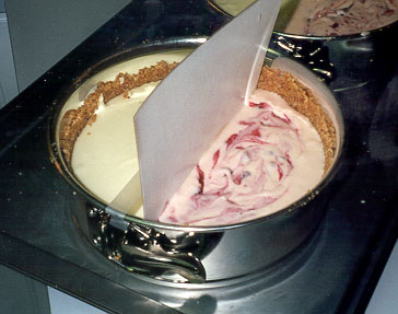 splitting the cheesecake