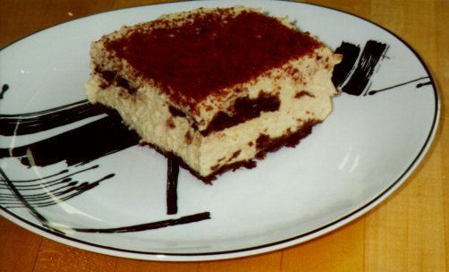 pumpkin tiramisu slice
